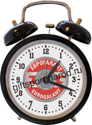 Будильники колокольчик с логотипом (символикой) Еврогалант